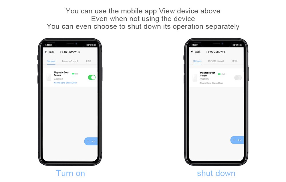 Door Window Alarm Sensor FM GFSK 433MHz Wireless Contact Switch Contact