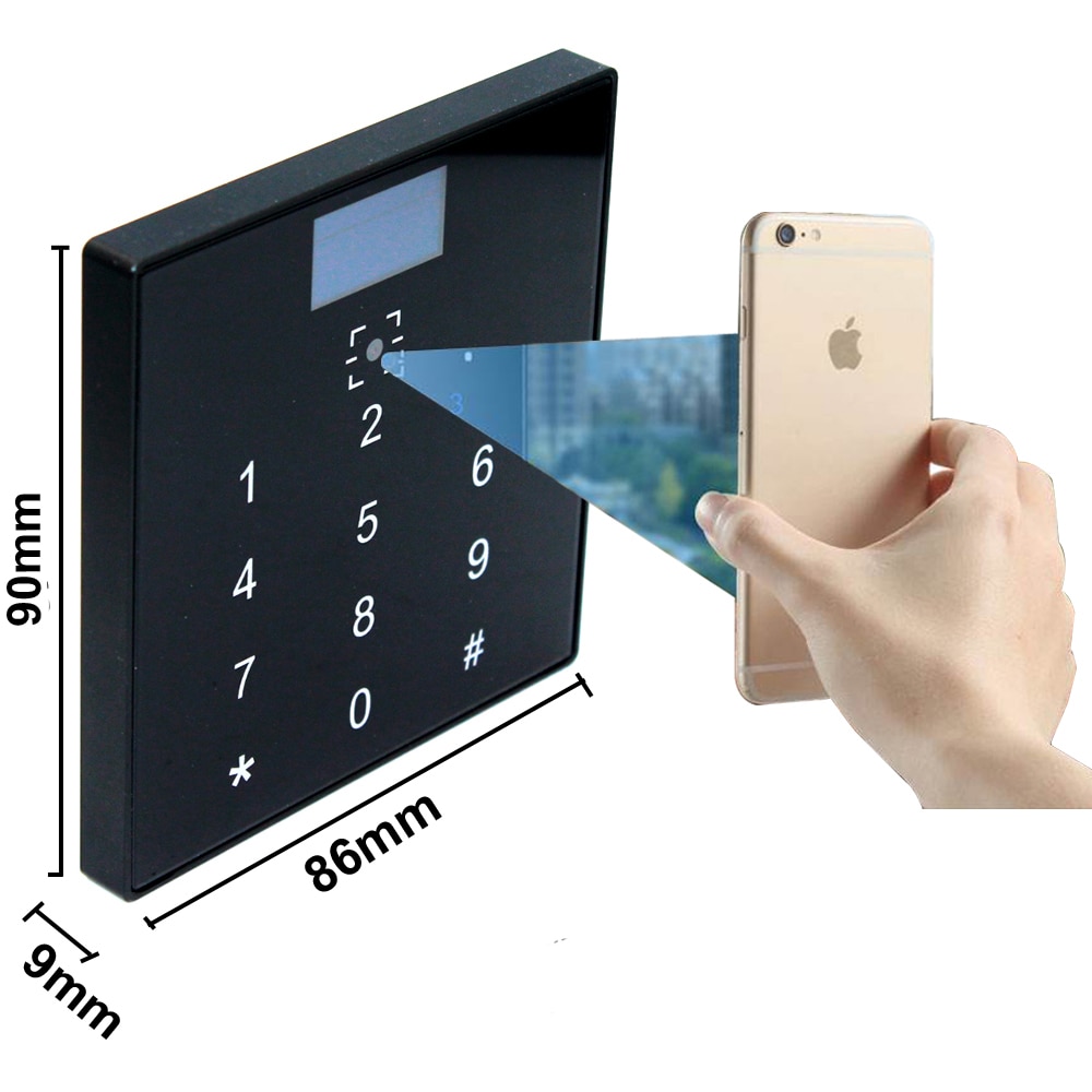 barcode Qr code reader access control reader 13.56Mhz IC card reader